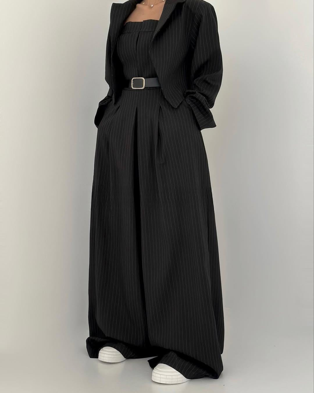 Harper and Miles™ - Women's Bustier Set + Jacket – Elegant & Trendy Style