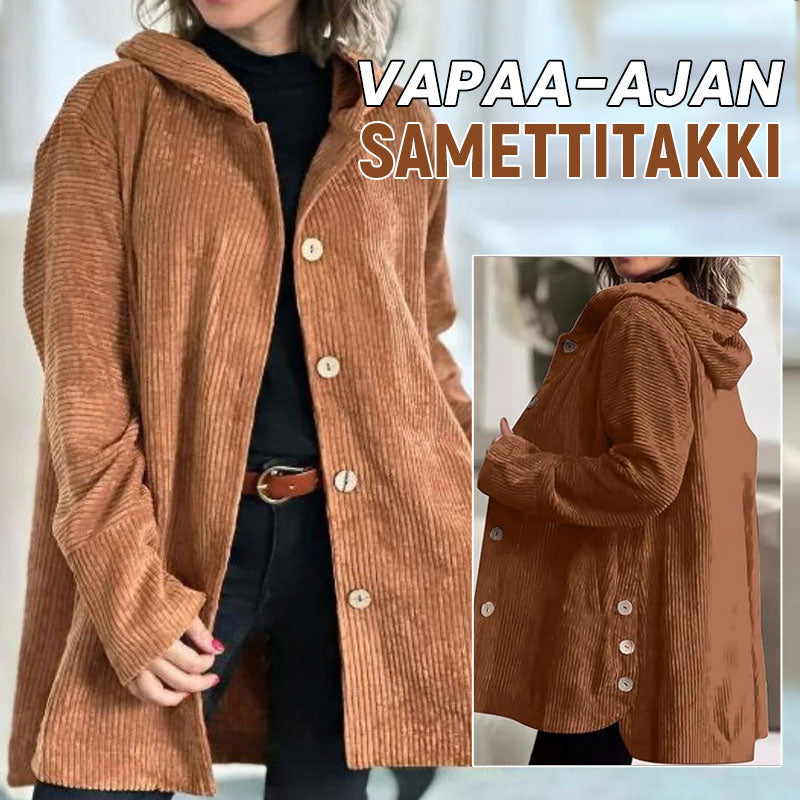 🍂 Casual Corduroy Hoodie Jacket for Autumn