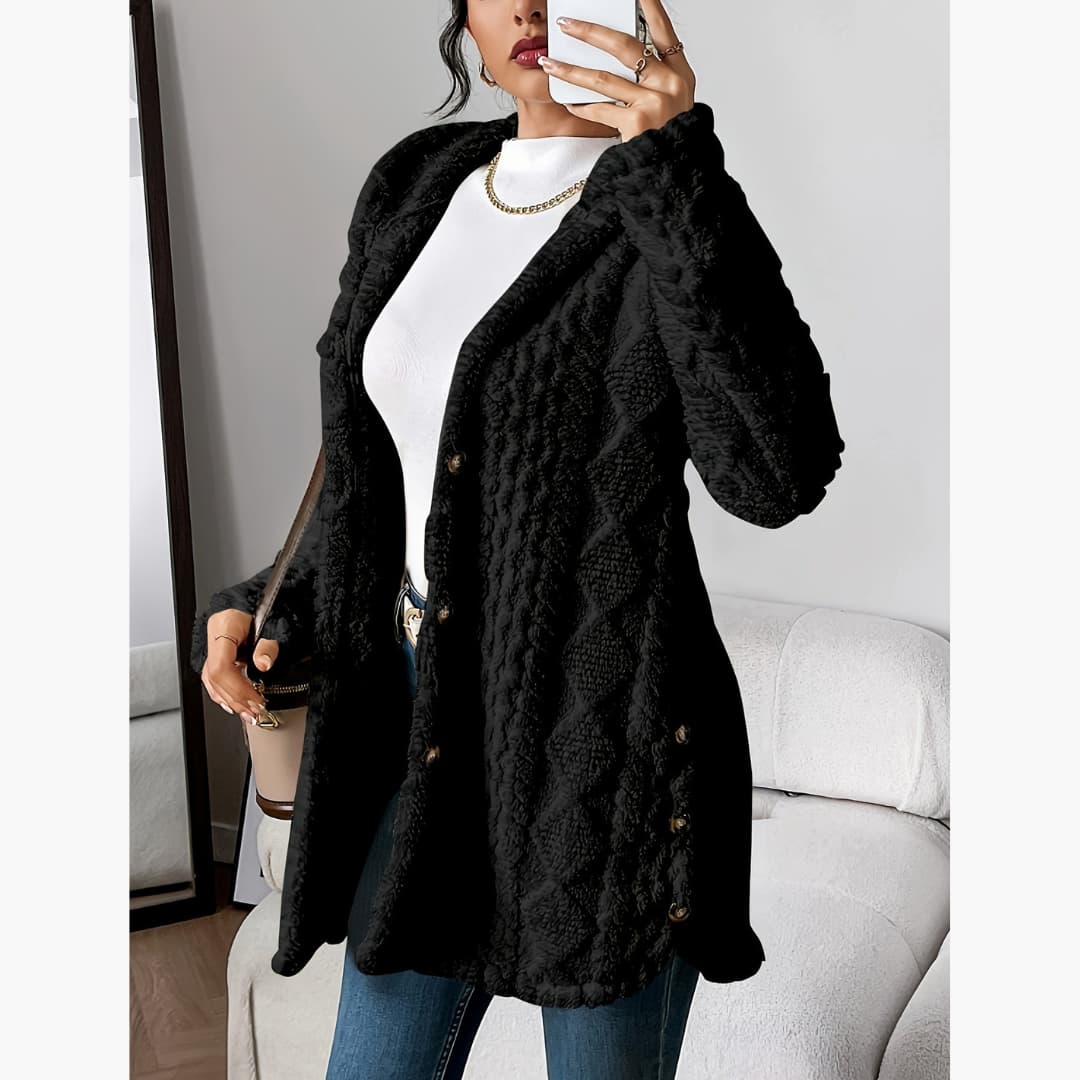 Edith - Cozy hoodie with teddy coat for women