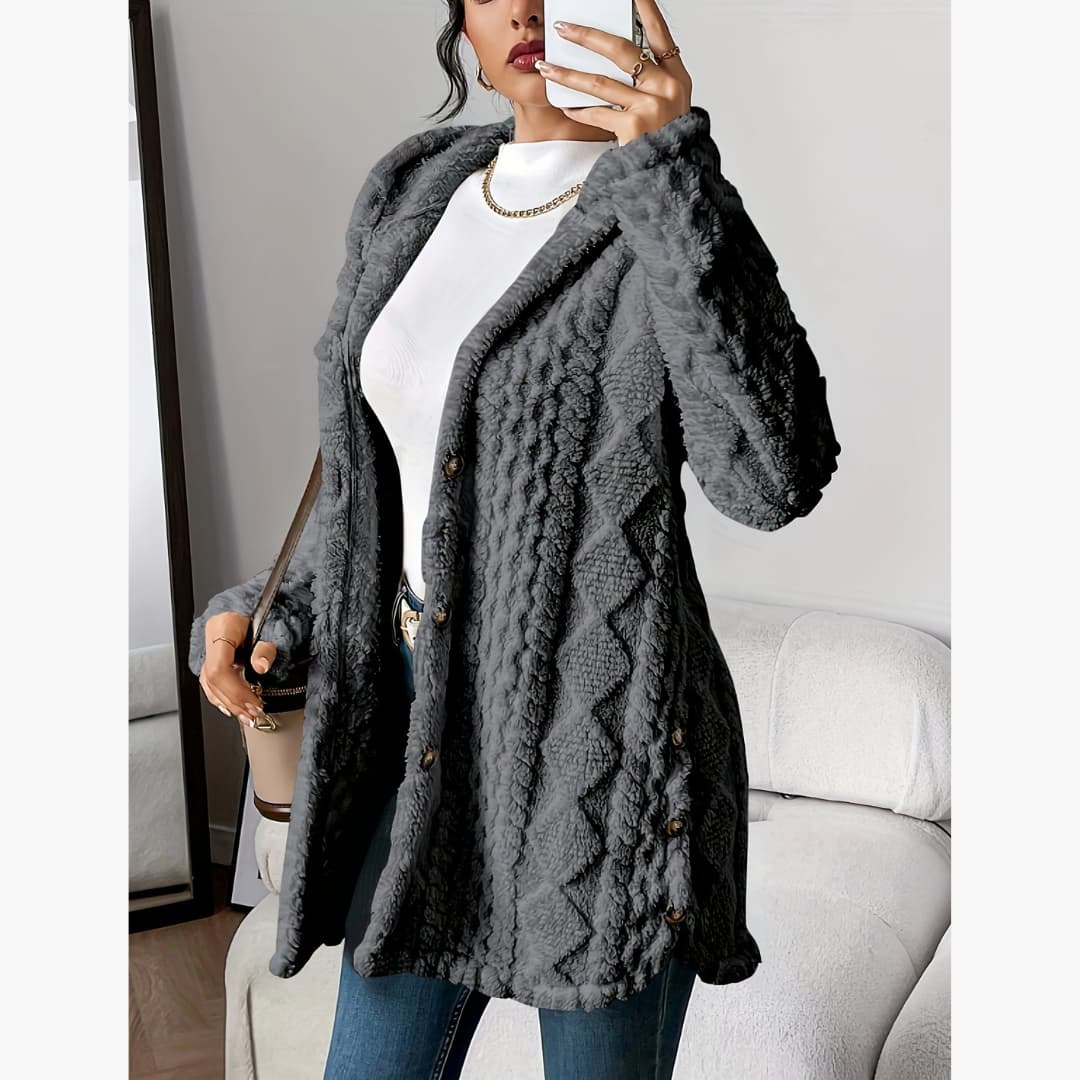 Edith - Cozy hoodie with teddy coat for women