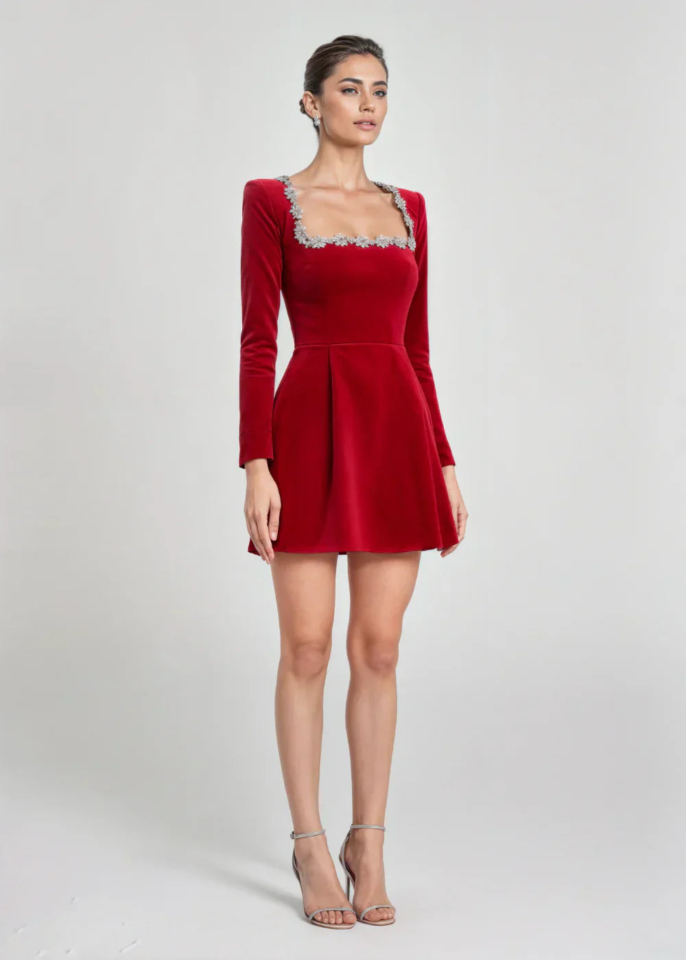 NOMI™ | Velvet Mini Dress