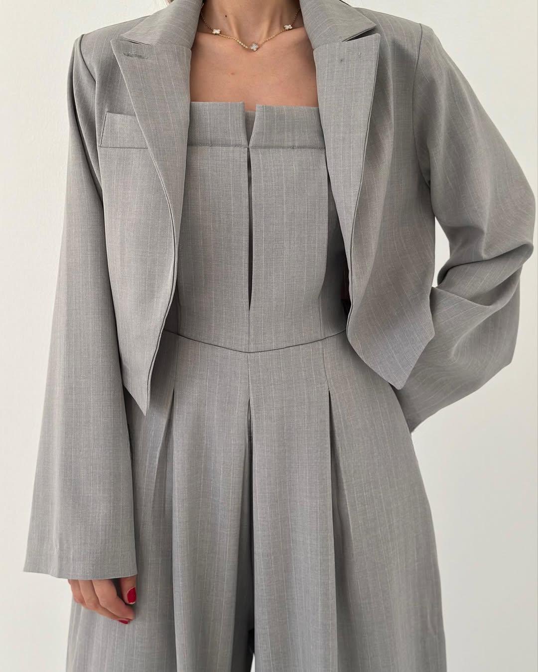 Harper and Miles™ - Women's Bustier Set + Jacket – Elegant & Trendy Style