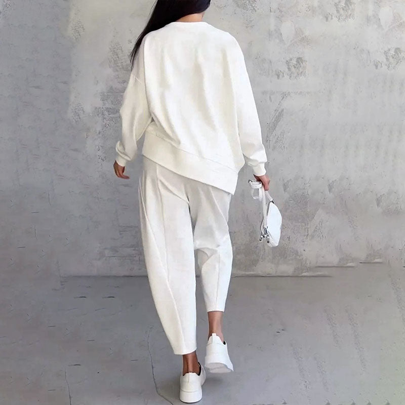 Harper and Miles™ Two-Piece Set Crew Neck Long Sleeve