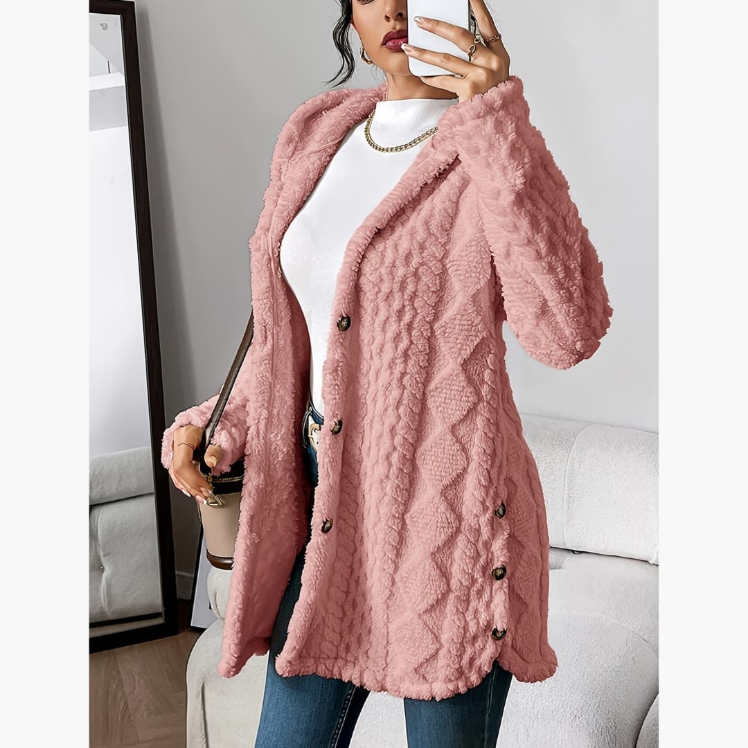 Edith - Cozy hoodie with teddy coat for women