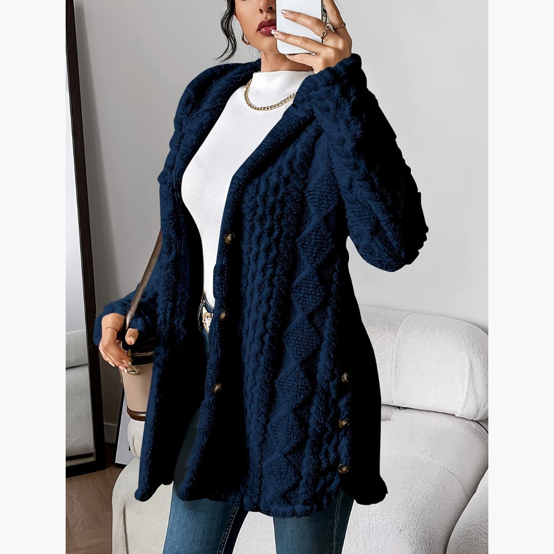 Edith - Cozy hoodie with teddy coat for women