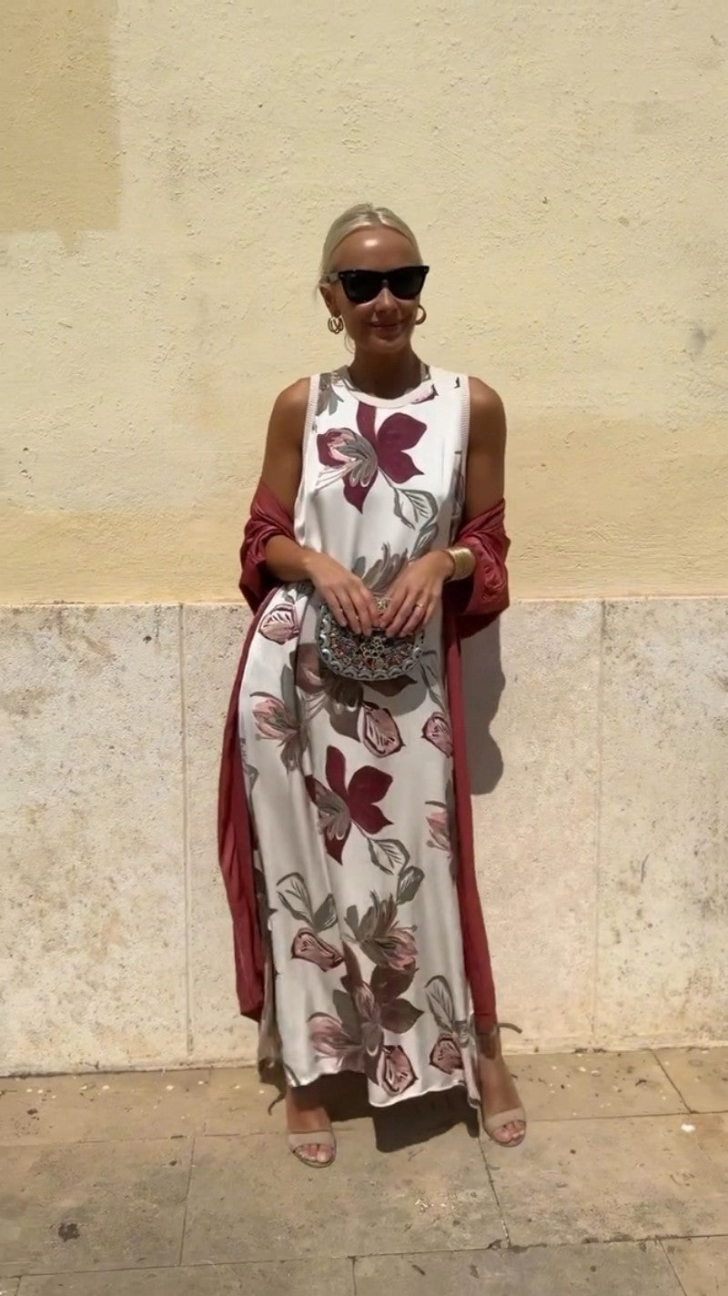 Star | Elegant Long Dress with Matching Shawl