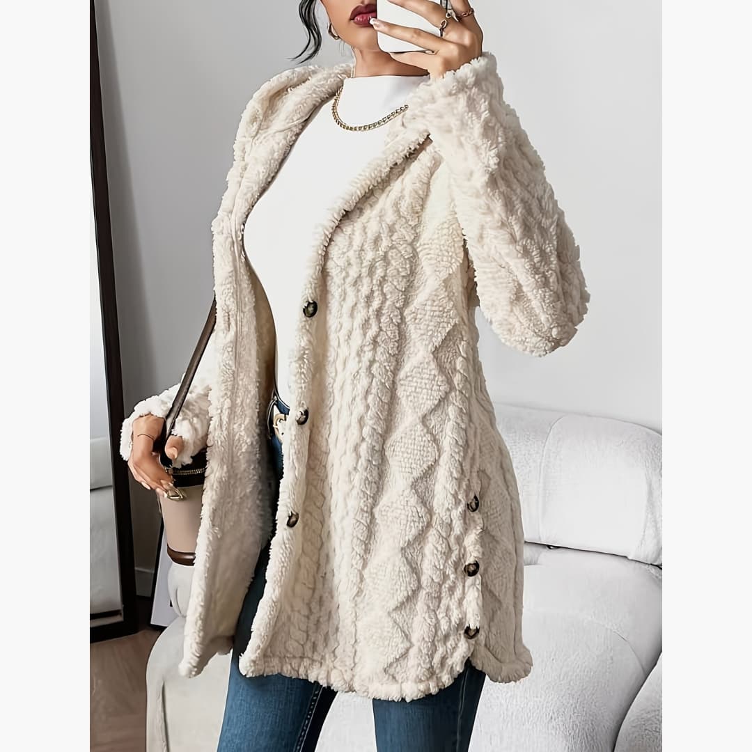 Edith - Cozy hoodie with teddy coat for women