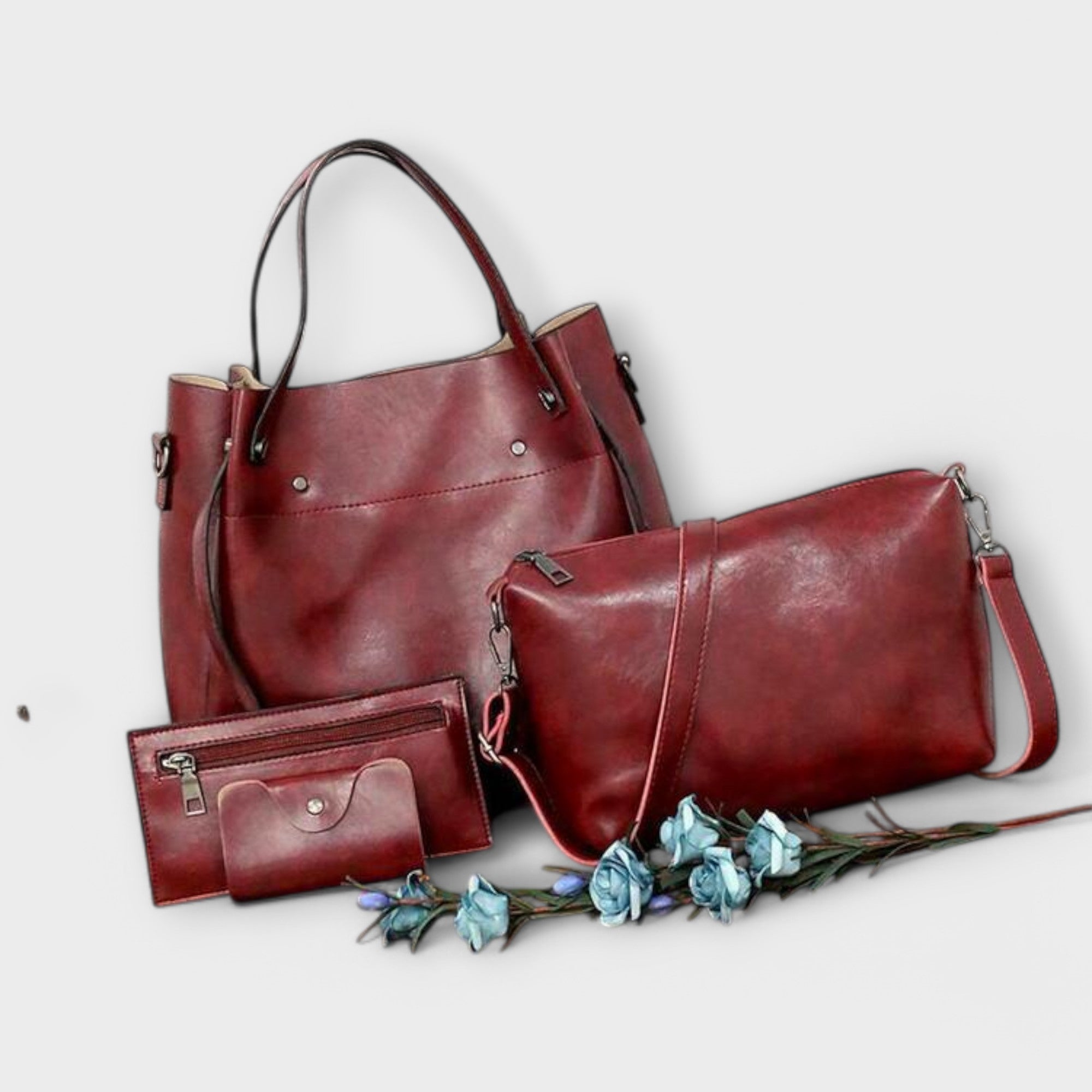 Olivia - 4-Piece Vintage Bag Set