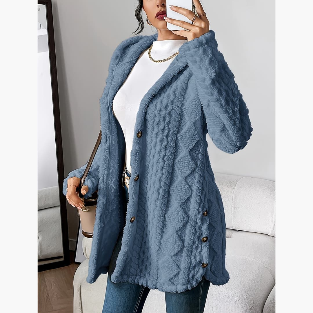 Edith - Cozy hoodie with teddy coat for women
