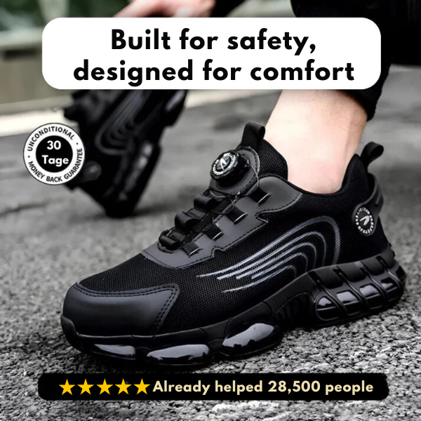 SafeStep - ergonomic and pain-relieving safety shoe - Certified according to EN ISO 20345