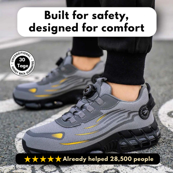 SafeStep - ergonomic and pain-relieving safety shoe - Certified according to EN ISO 20345