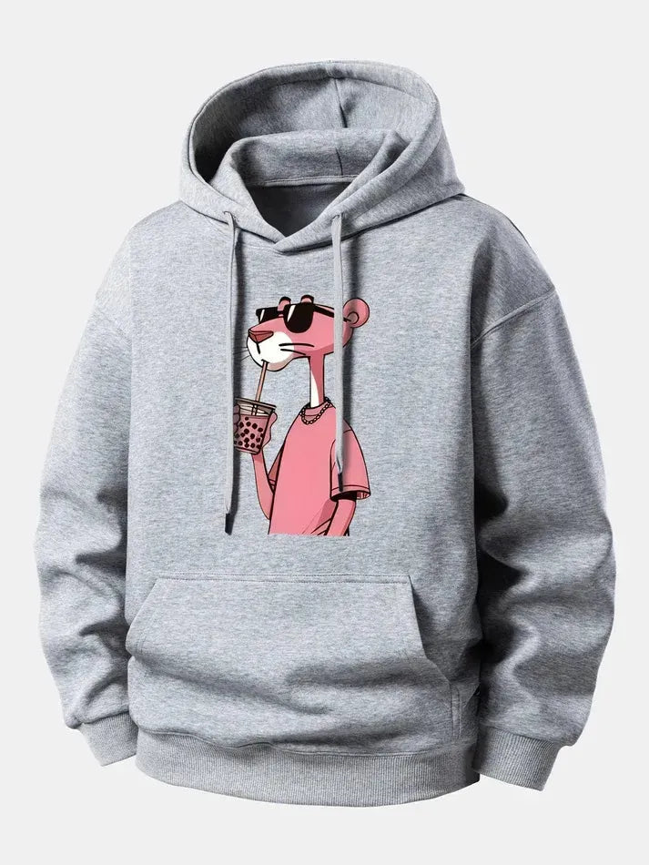 Graphic Oversized Hoodie with Drawstring