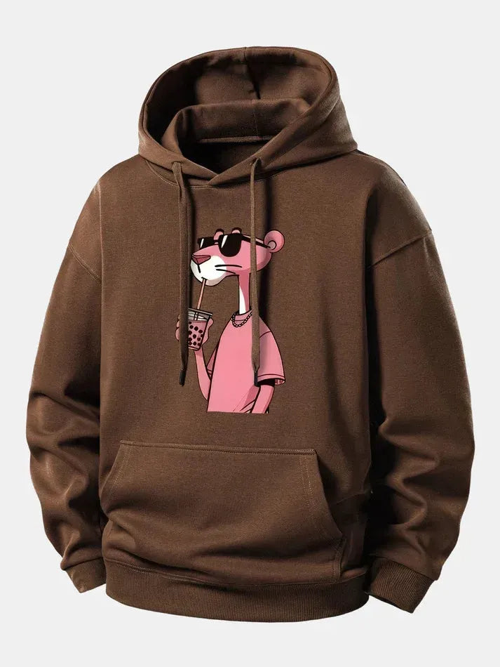 Graphic Oversized Hoodie with Drawstring