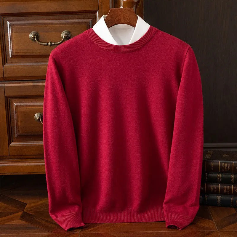 Lightweight Tailored Sweater with Crew Neck