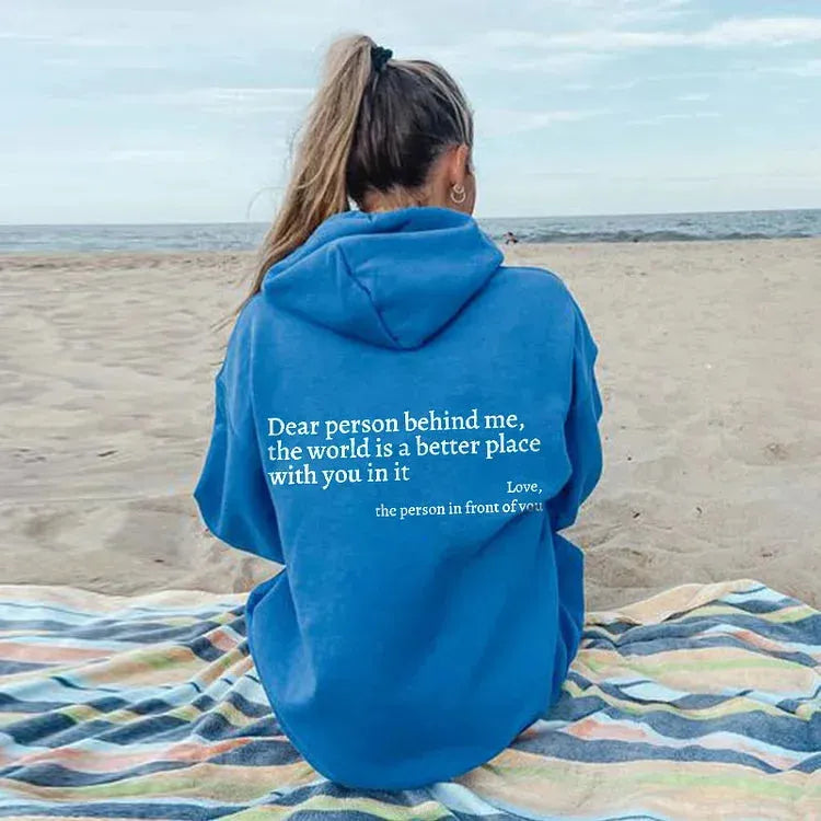 Oversized Graphic Hoodie with Embroidered