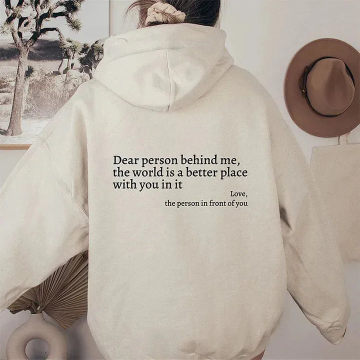 Oversized Graphic Hoodie with Embroidered