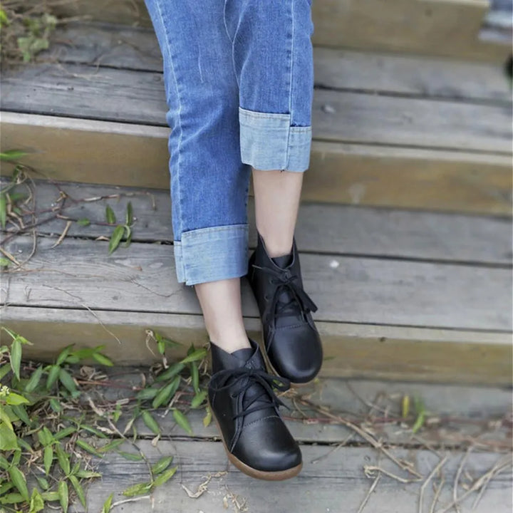 Women’s Ankle Casual Boots with Lace Up