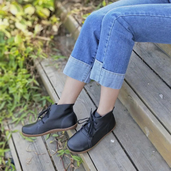 Women’s Ankle Casual Boots with Lace Up