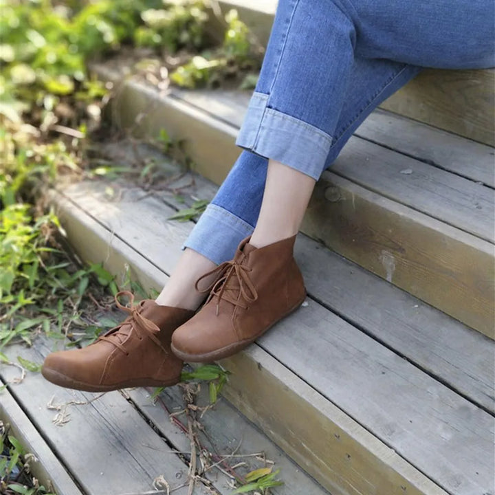 Women’s Ankle Casual Boots with Lace Up