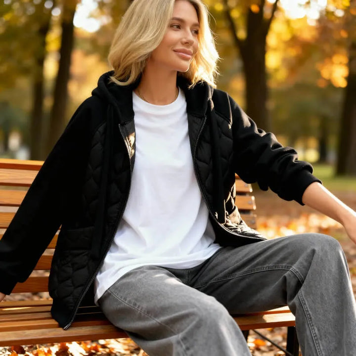 Women's Casual Oversized Hoodie Jacket with Insulated