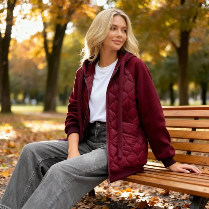 Women's Casual Oversized Hoodie Jacket with Insulated