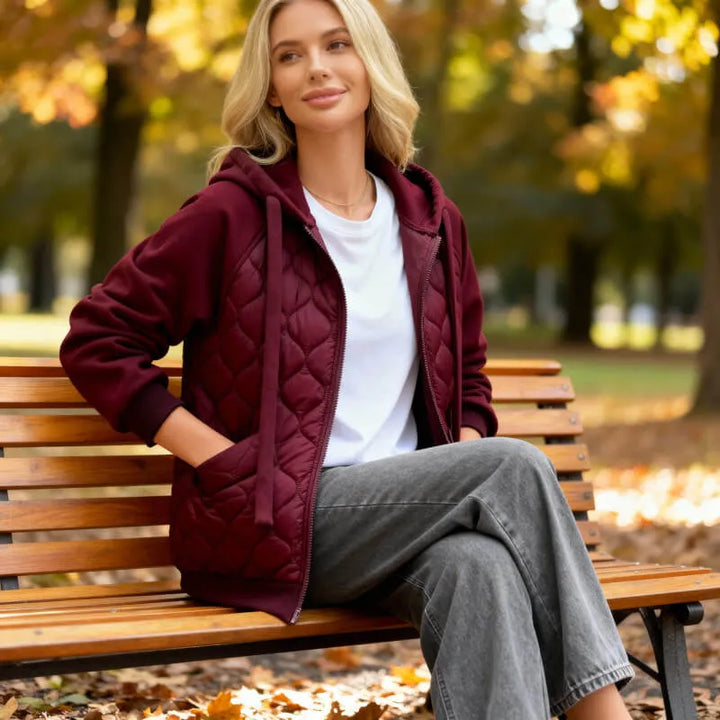 Women's Casual Oversized Hoodie Jacket with Insulated