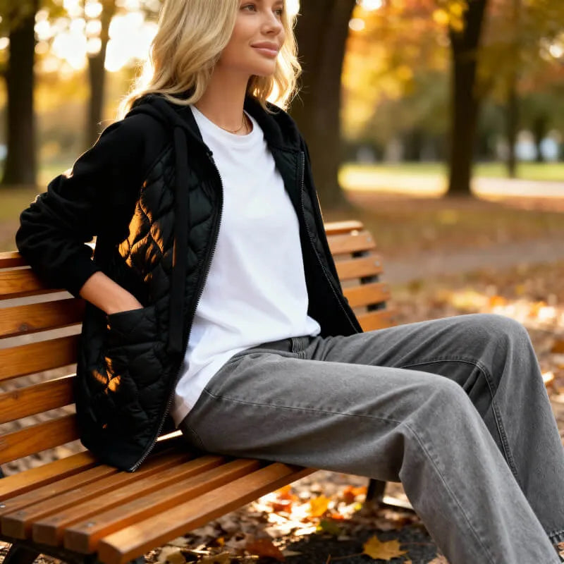 Women's Casual Oversized Hoodie Jacket with Insulated