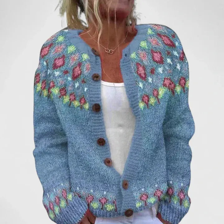 Women's Chunky Oversized Cardigans with Button Closure