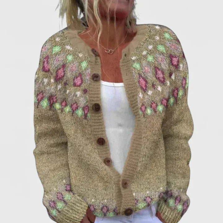 Women's Chunky Oversized Cardigans with Button Closure