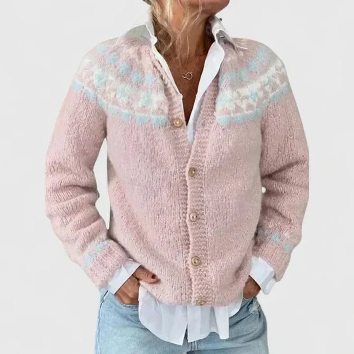Women's Chunky Oversized Cardigans with Button Closure