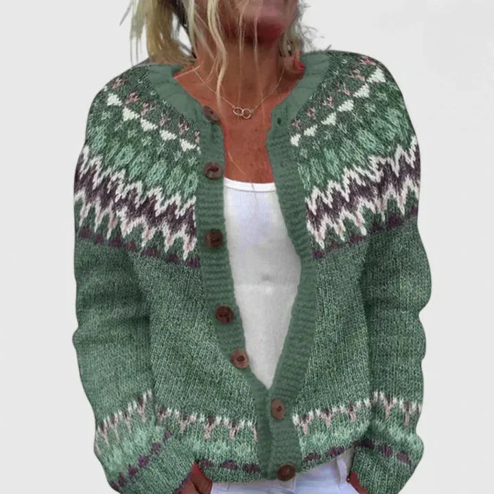 Women's Chunky Oversized Cardigans with Button Closure