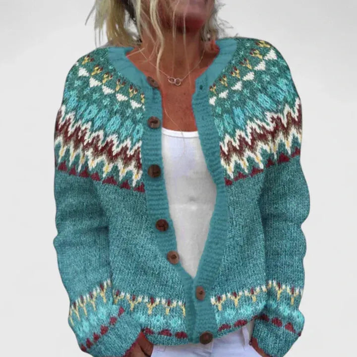 Women's Chunky Oversized Cardigans with Button Closure