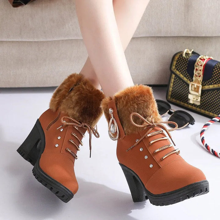 Women’s Combat Comfortable Boots with Lace Up
