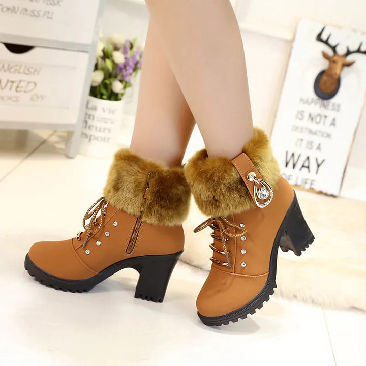 Women’s Combat Comfortable Boots with Lace Up