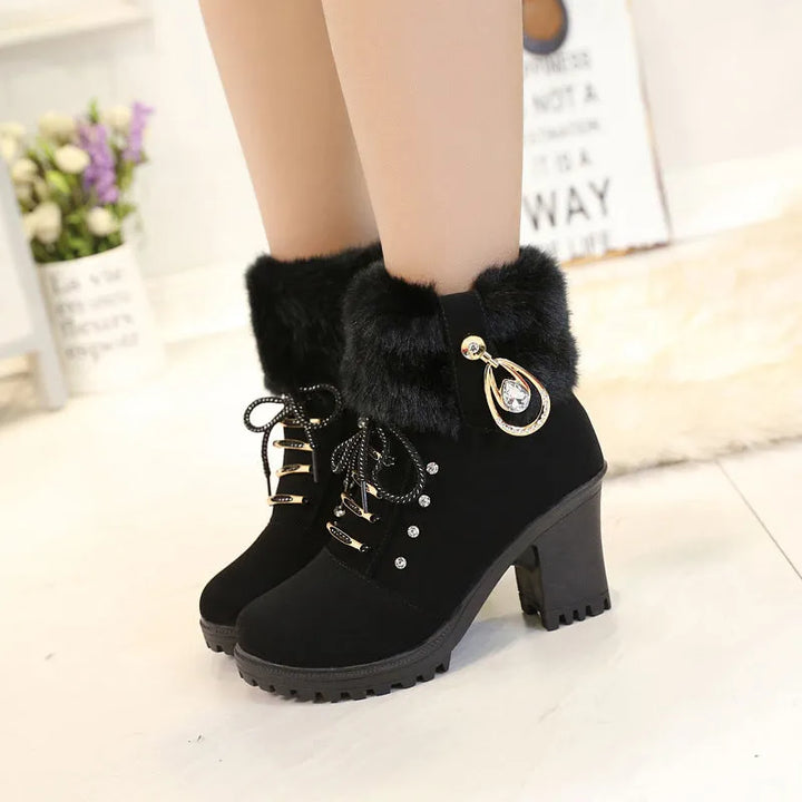 Women’s Combat Comfortable Boots with Lace Up