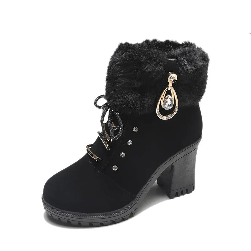 Women’s Combat Comfortable Boots with Lace Up