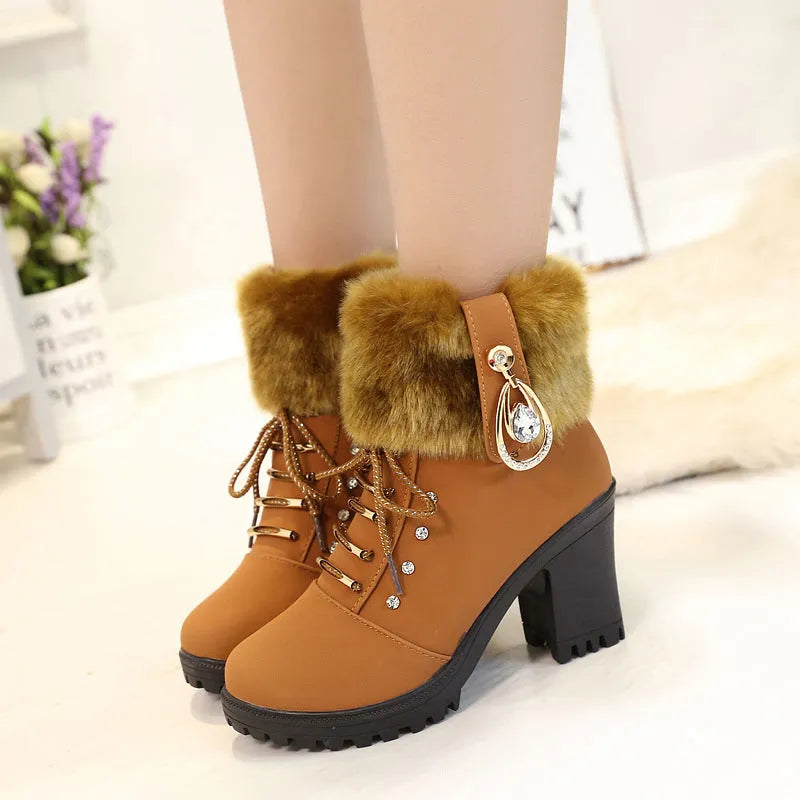 Women’s Combat Comfortable Boots with Lace Up