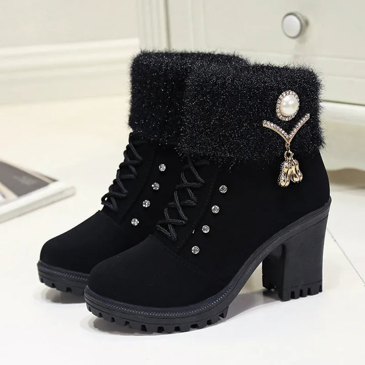 Women’s Combat Comfortable Boots with Lace Up