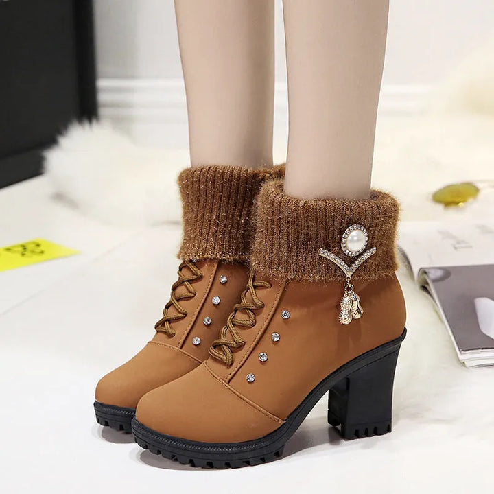 Women’s Combat Comfortable Boots with Lace Up