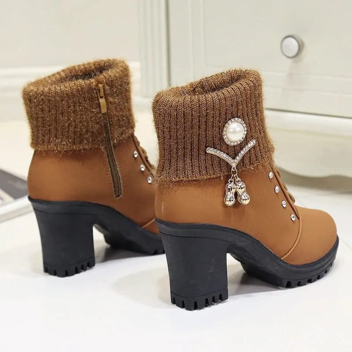 Women’s Combat Comfortable Boots with Lace Up