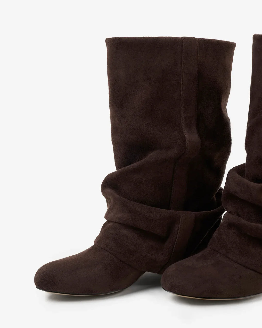 Women's Comfortable Mid Calf Boots with Fold Over
