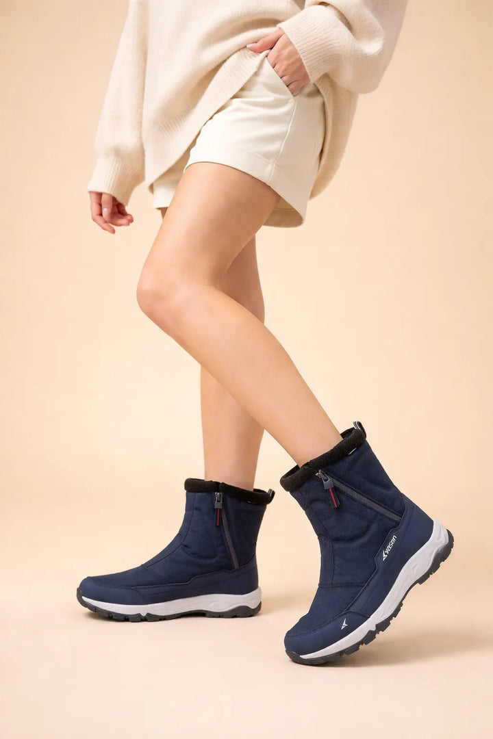 Women's Comfortable Snow Boots with Side Zip