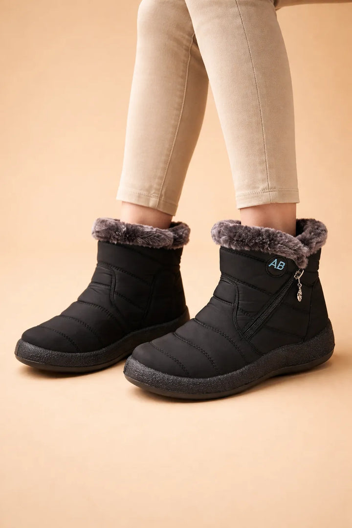 Women's Comfortable Warm Lined Boots with Non Slip
