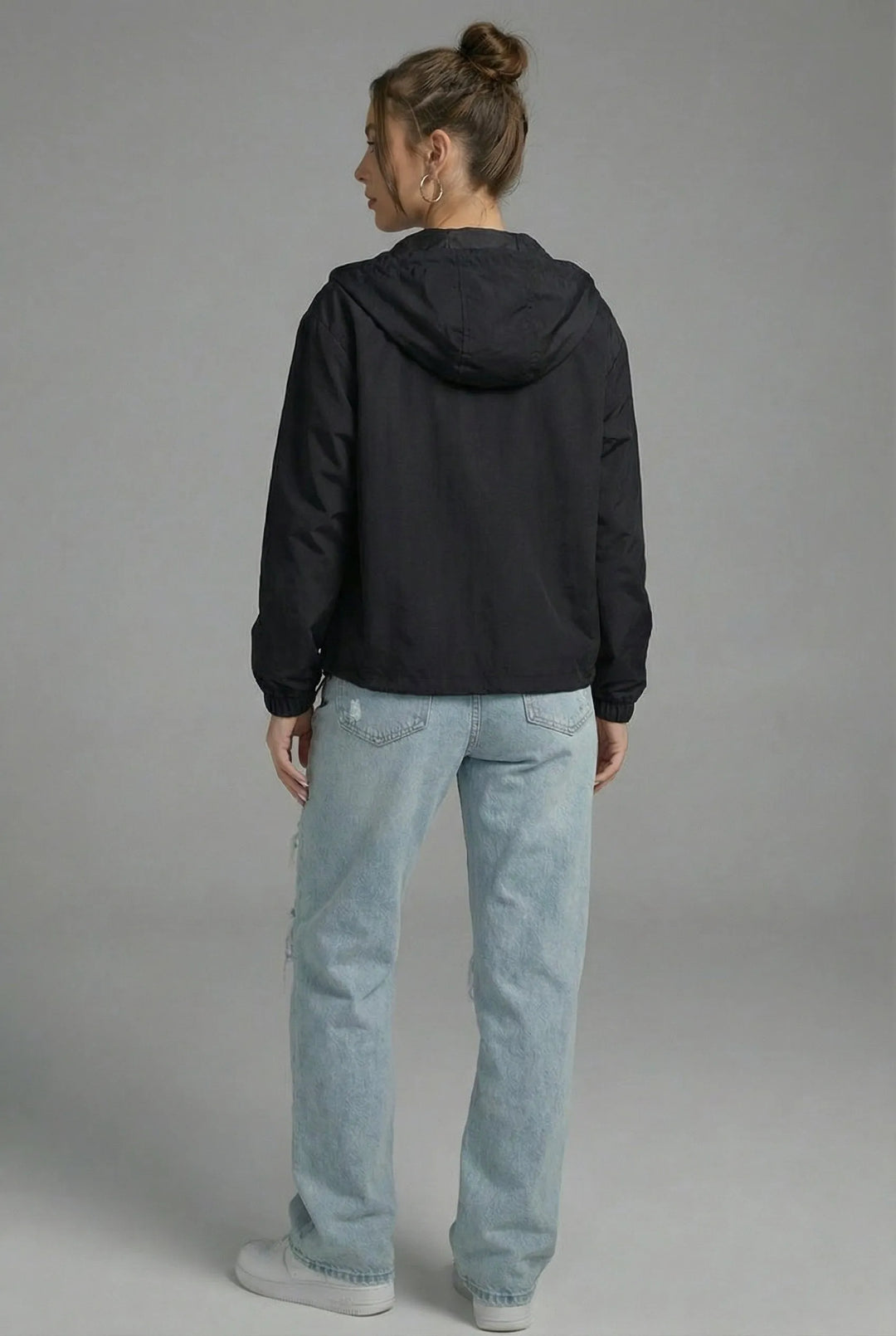 Women’s Cropped Lightweight Jacket with Hood