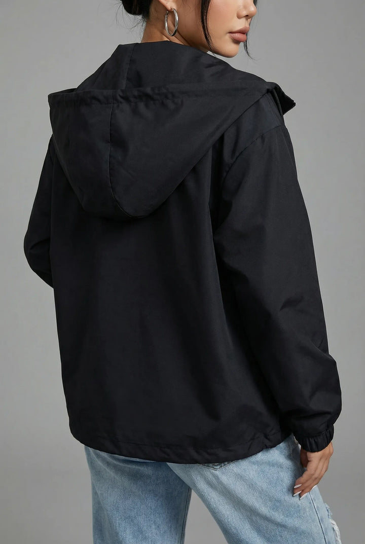 Women’s Cropped Lightweight Jacket with Hood