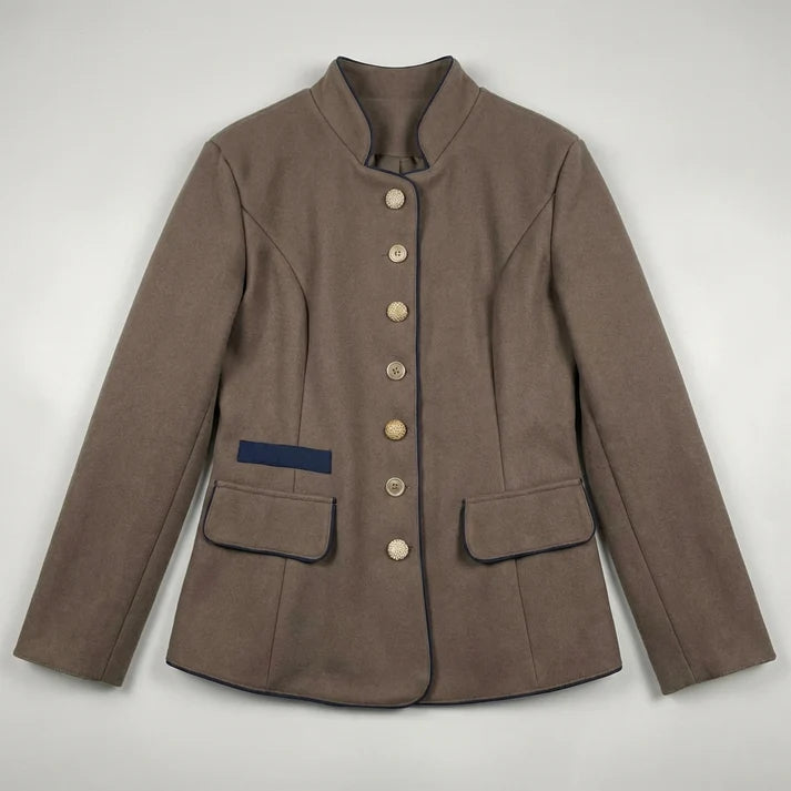 Women’s Fitted Classic Blazer Jacket with Button Front