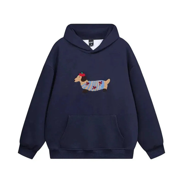 Women's Graphic Cute Hoodie with Embroidered