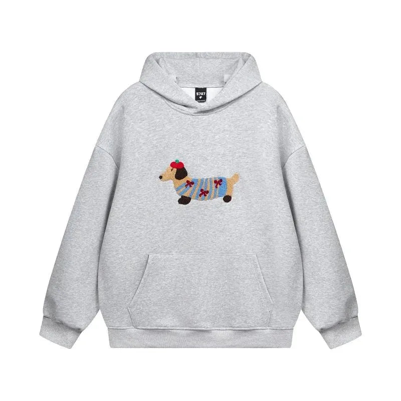 Women's Graphic Cute Hoodie with Embroidered