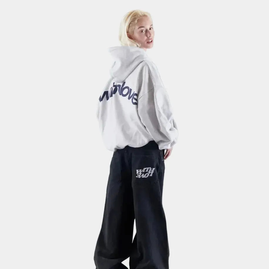 Women's Graphic Oversized Hoodie with Balloon Sleeves