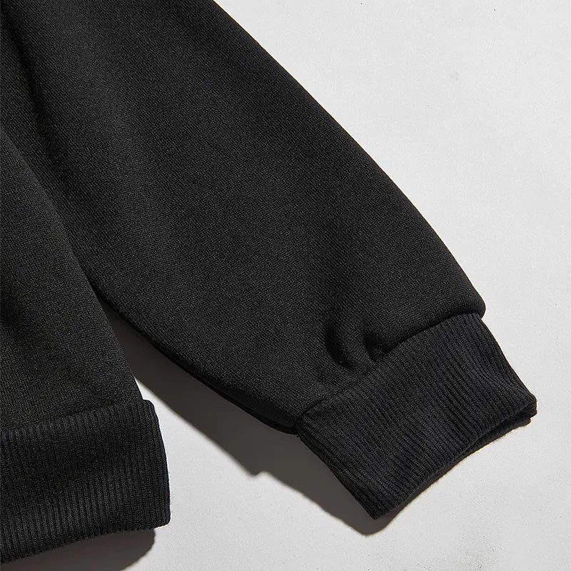 Women's Graphic Oversized Hoodie with Mock Neck